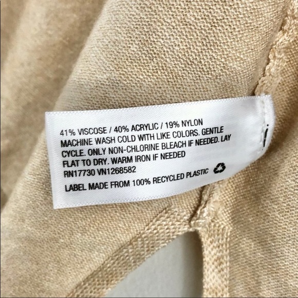 NWT A New Day Oatmeal Back Belt Long Ope - Picture 6 of 6